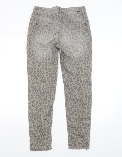 Womens UK Size  Preworn Regular Fit Straight Grey Jeans