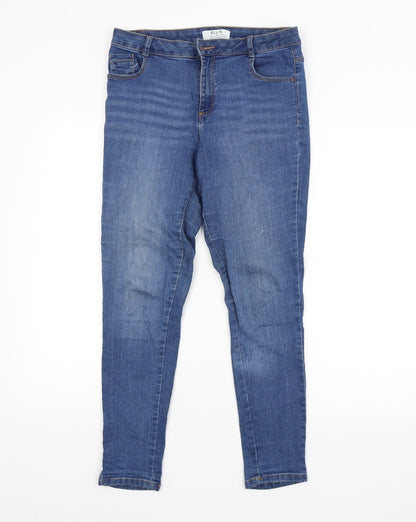 Dorothy Perkins Womens Blue   Skinny Jeans Size 6 L27 in