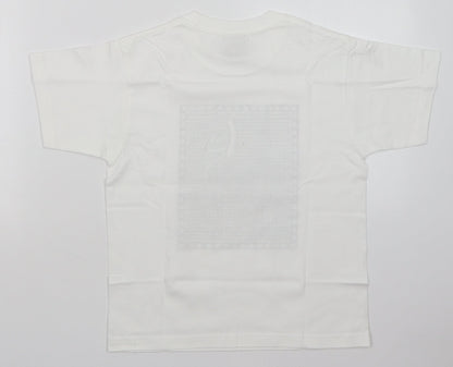 JERZEES Girls White   Basic T-Shirt Size 7-8 Years