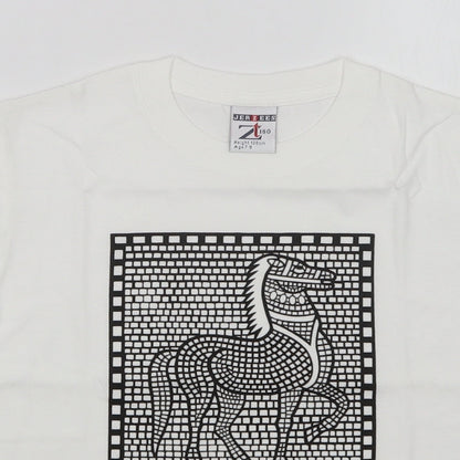 JERZEES Girls White   Basic T-Shirt Size 7-8 Years