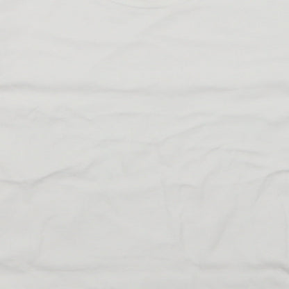 JERZEES Girls White   Basic T-Shirt Size 7-8 Years