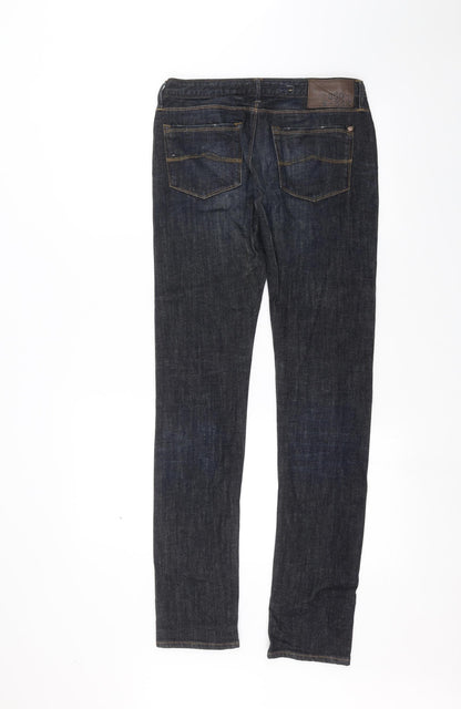 Mens UK Size 26 in Preworn Regular Fit Skinny Blue Jeans