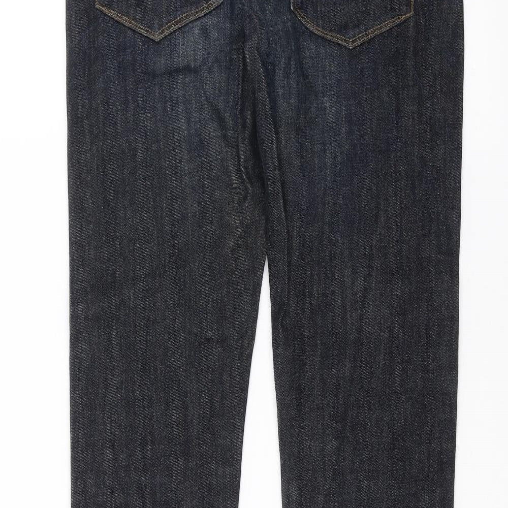 Mens UK Size 26 in Preworn Regular Fit Skinny Blue Jeans