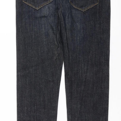 Mens UK Size 26 in Preworn Regular Fit Skinny Blue Jeans