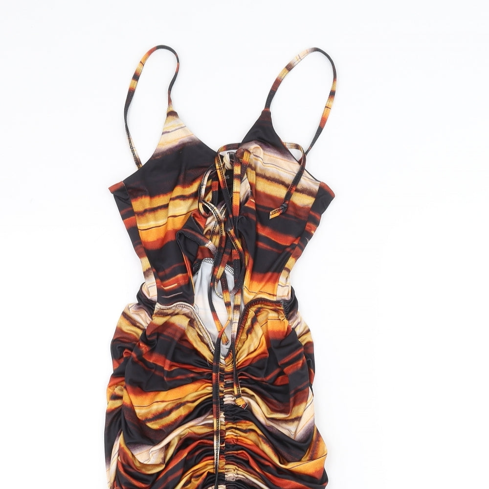 PRETTYLITTLETHING Womens Black   Pencil Dress  Size 4