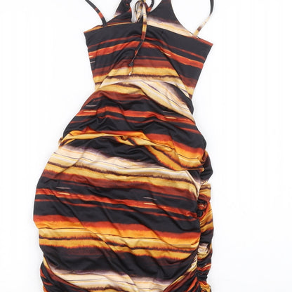 PRETTYLITTLETHING Womens Black   Pencil Dress  Size 4