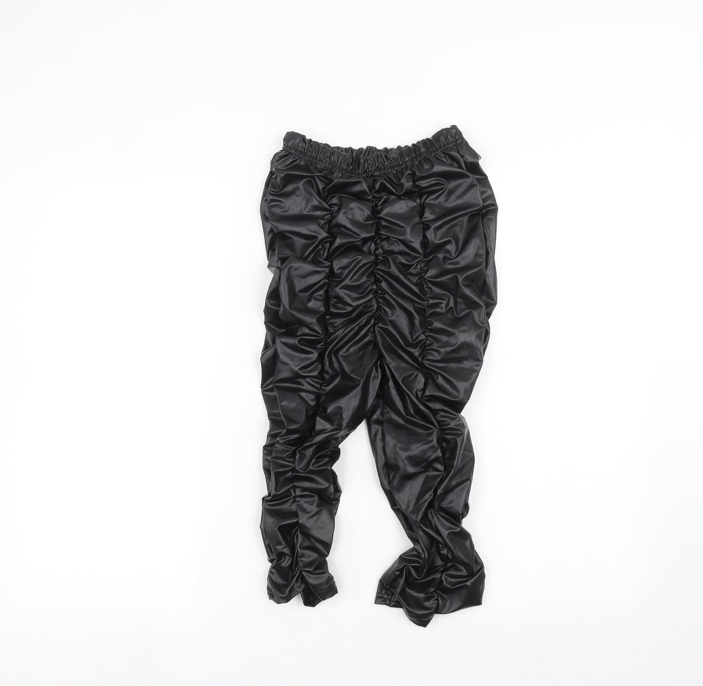 Womens UK Size 4 PRETTYLITTLETHING Regular Fit  Black Trousers