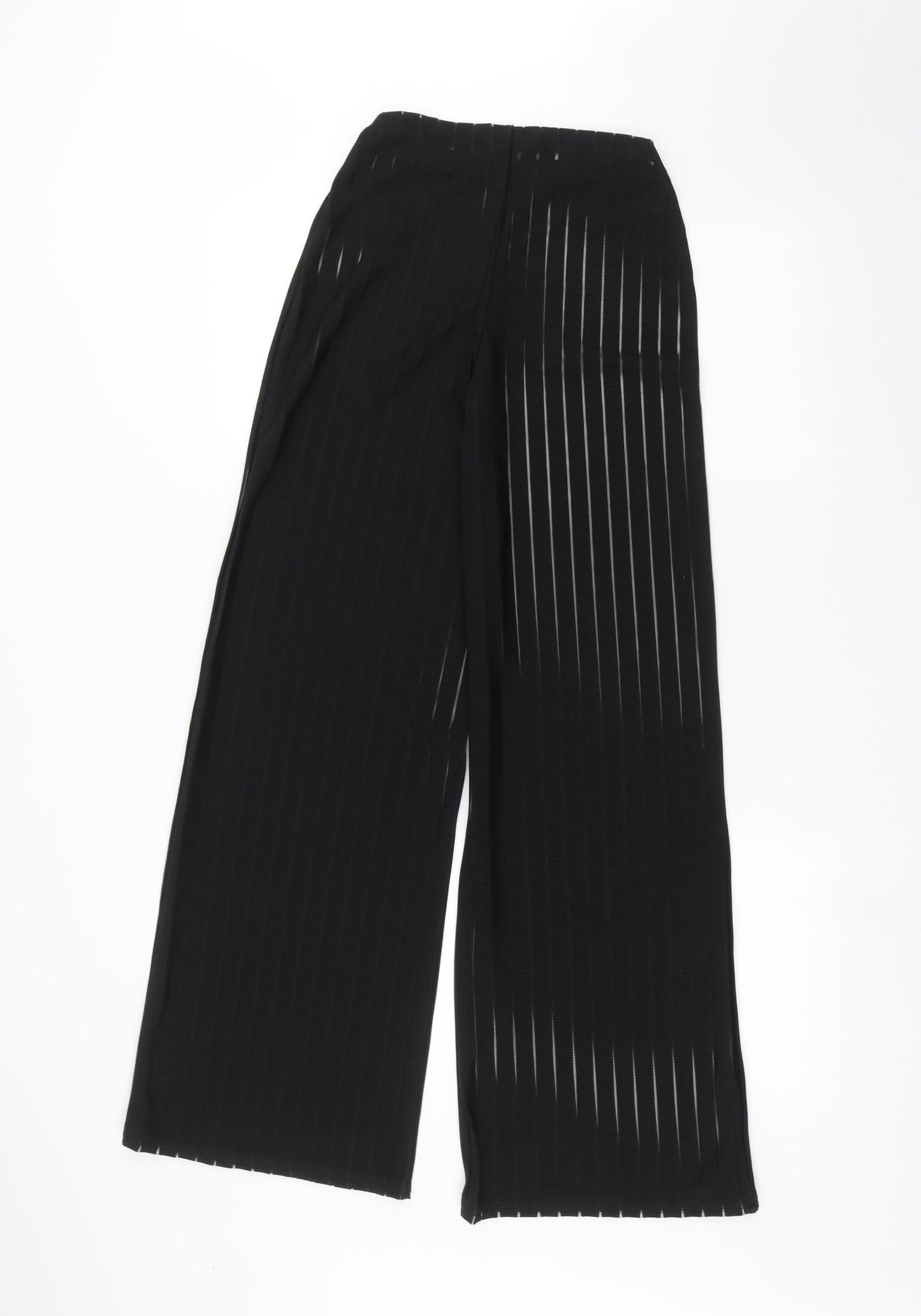 Womens UK Size 4 PRETTYLITTLETHING Regular Fit  Black Trousers