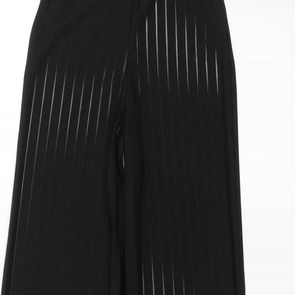 Womens UK Size 4 PRETTYLITTLETHING Regular Fit  Black Trousers