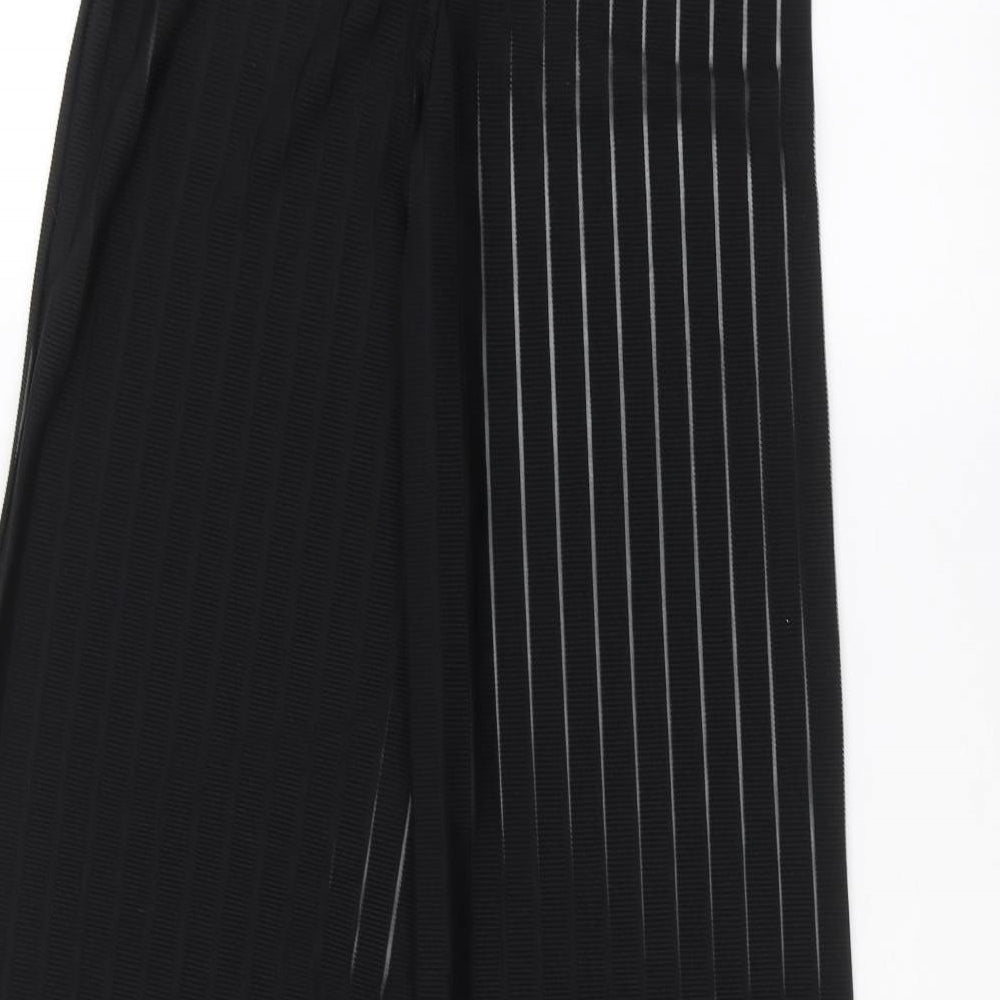 Womens UK Size 4 PRETTYLITTLETHING Regular Fit  Black Trousers