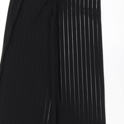 Womens UK Size 4 PRETTYLITTLETHING Regular Fit  Black Trousers