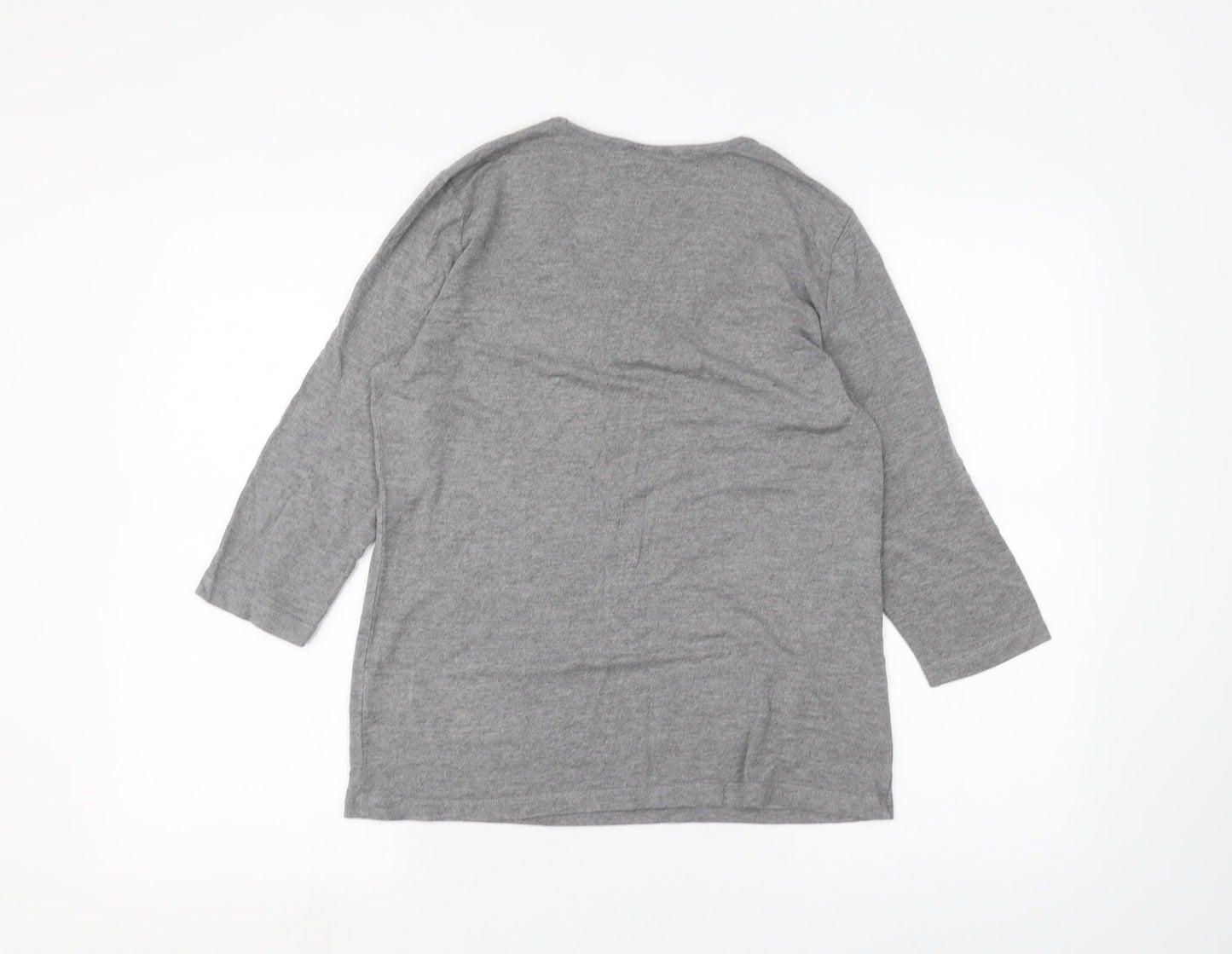 Oscar B  Womens Grey   Basic T-Shirt Size L