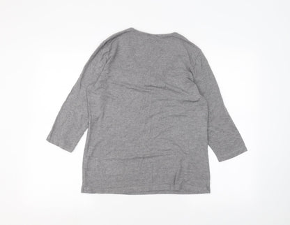 Oscar B  Womens Grey   Basic T-Shirt Size L