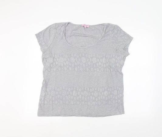 Per Una Womens Grey   Basic T-Shirt Size 18