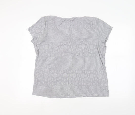Per Una Womens Grey   Basic T-Shirt Size 18