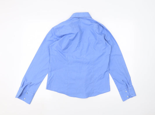 Russell Mens Blue    Dress Shirt Size S