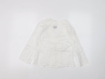 Womens UK Size 8 ken White Cardigan Jumper