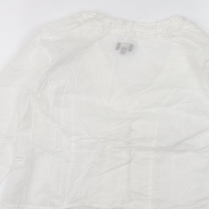 Womens UK Size 8 ken White Cardigan Jumper