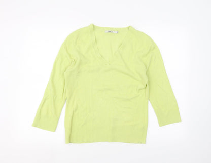 Womens UK Size M M&Co Green Basic T-Shirt