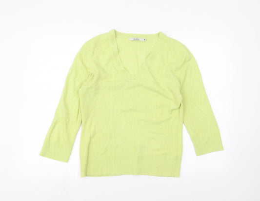 Womens UK Size M M&Co Green Basic T-Shirt