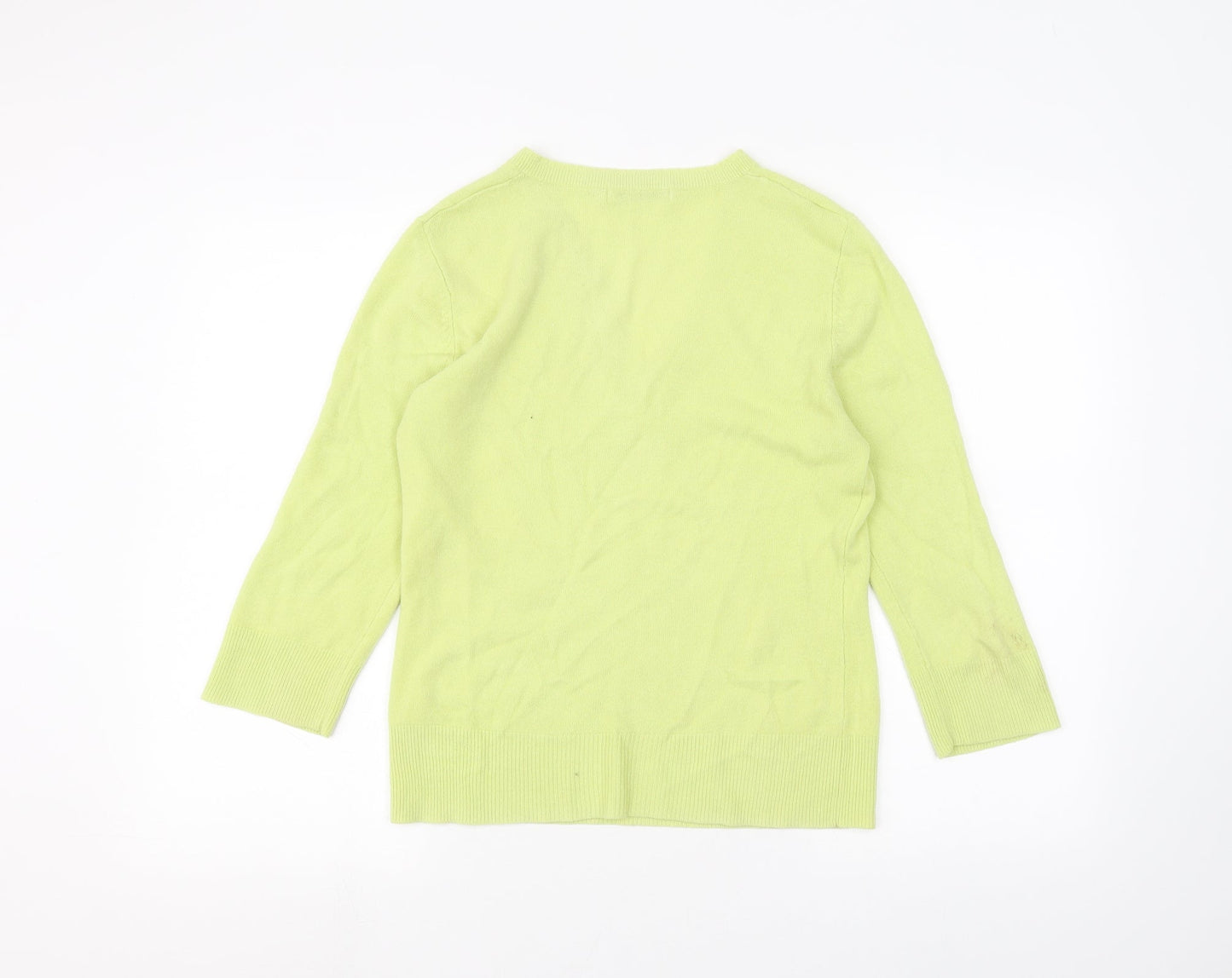 Womens UK Size M M&Co Green Basic T-Shirt