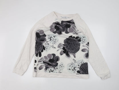 Capsule Womens White   Pullover Jumper Size 12