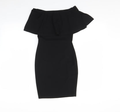 PRETTYLITTLETHING Womens Black   Bodycon  Size 6