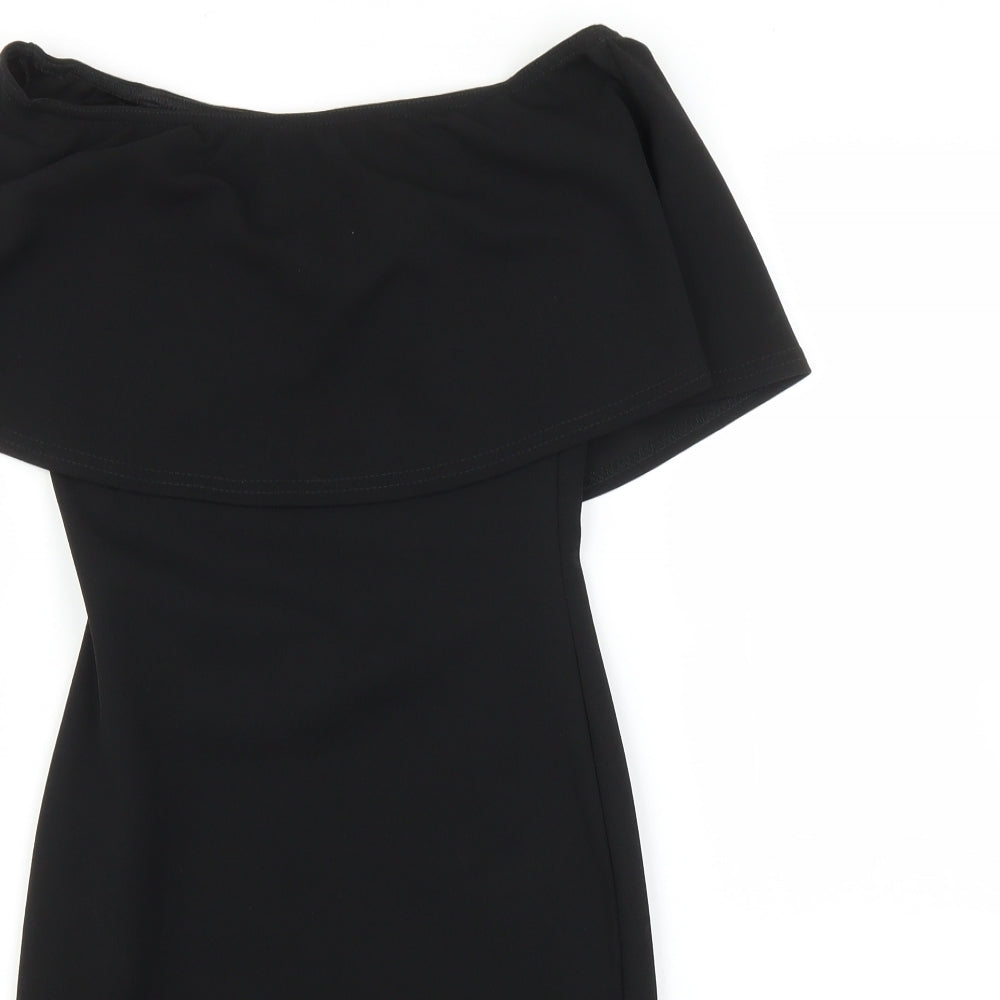 PRETTYLITTLETHING Womens Black   Bodycon  Size 6