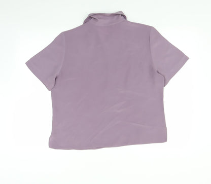 Womens UK Size 14 BERKETEX Purple Basic Button-Up