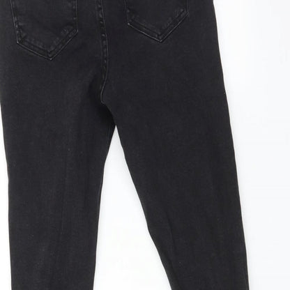 New Look Girls Black   Skinny Jeans Size 12 Years - Distressed