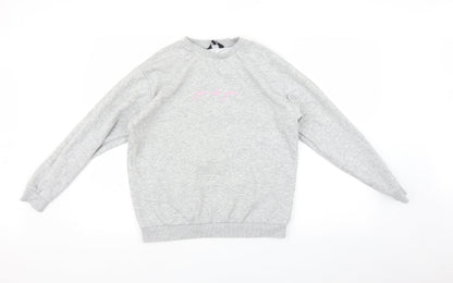 New Look Girls Grey   Pullover Sweatshirt Size 12-13 Years