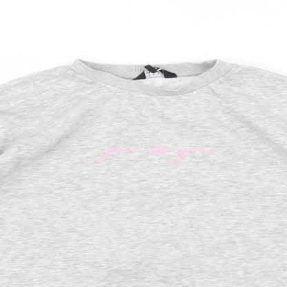 New Look Girls Grey   Pullover Sweatshirt Size 12-13 Years