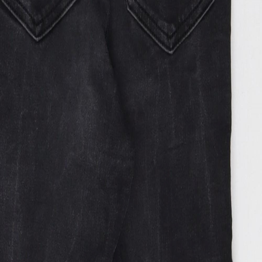 Topshop Womens Black  Denim Skinny Jeans Size 25 in L26 in