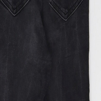 Topshop Womens Black  Denim Skinny Jeans Size 25 in L26 in