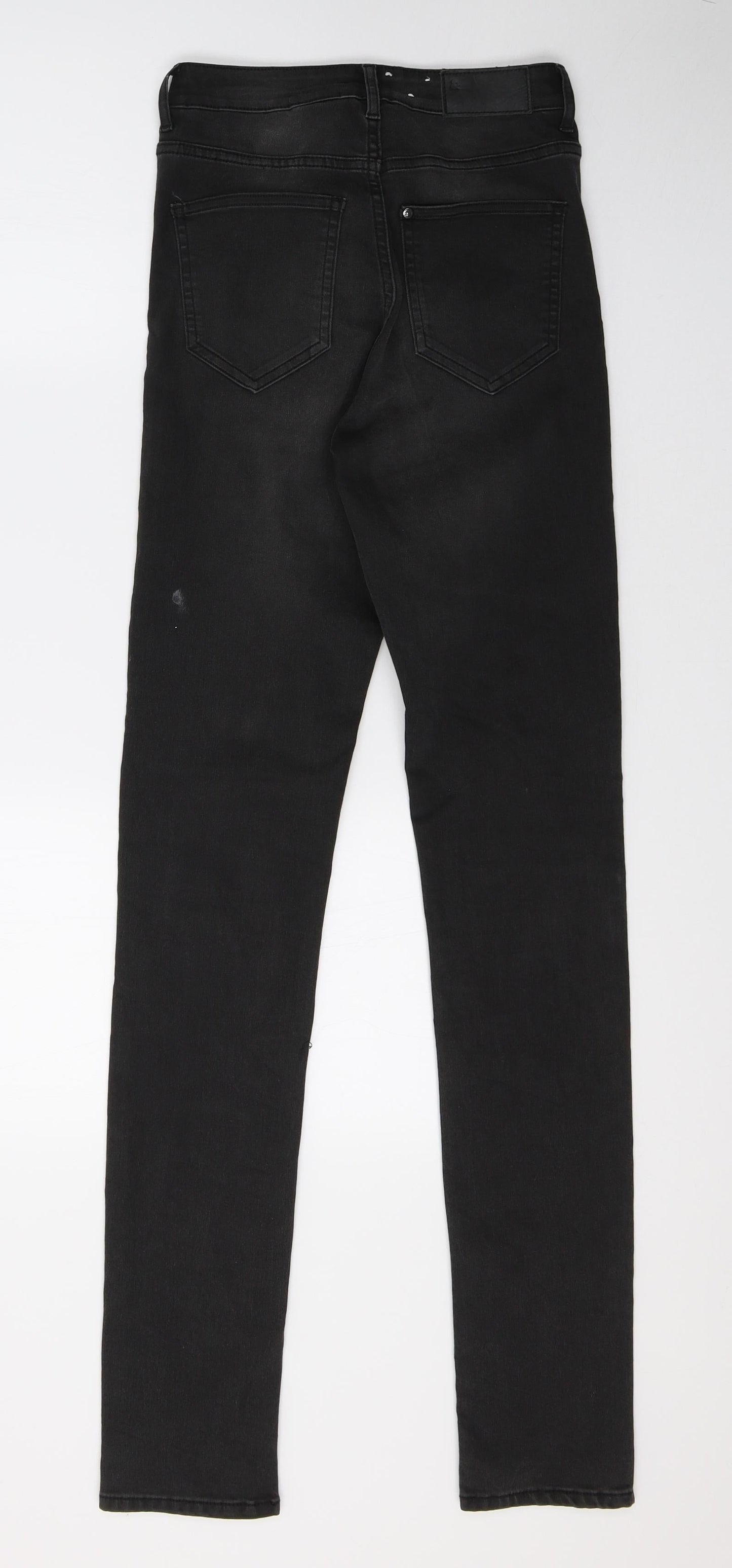 Womens UK Size 25 in H&M Regular Fit Skinny Black Jeans