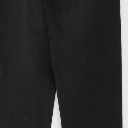 Womens UK Size 25 in H&M Regular Fit Skinny Black Jeans