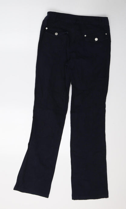 Joy Womens Blue   Trousers  Size 8 L30 in