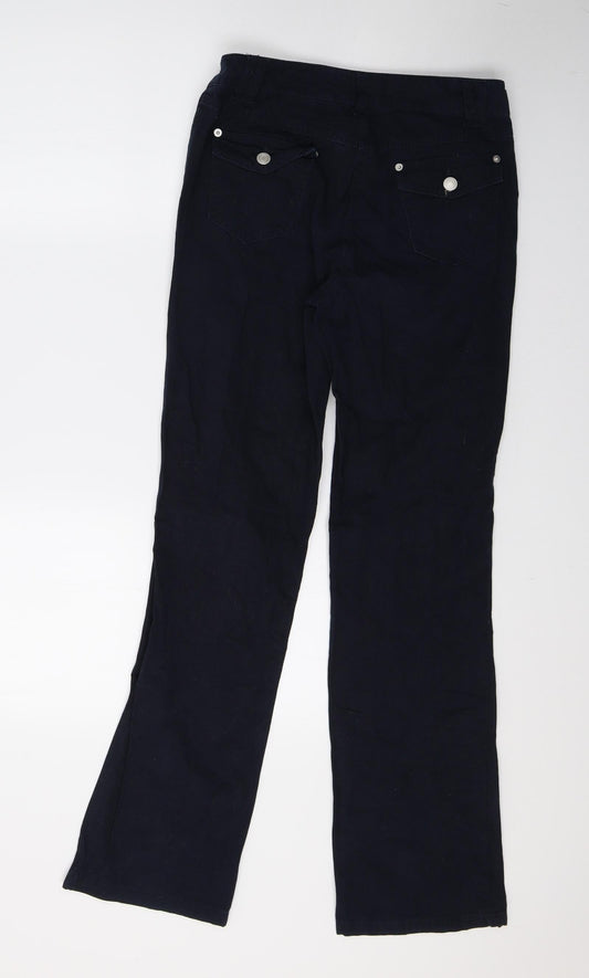 Joy Womens Blue   Trousers  Size 8 L30 in