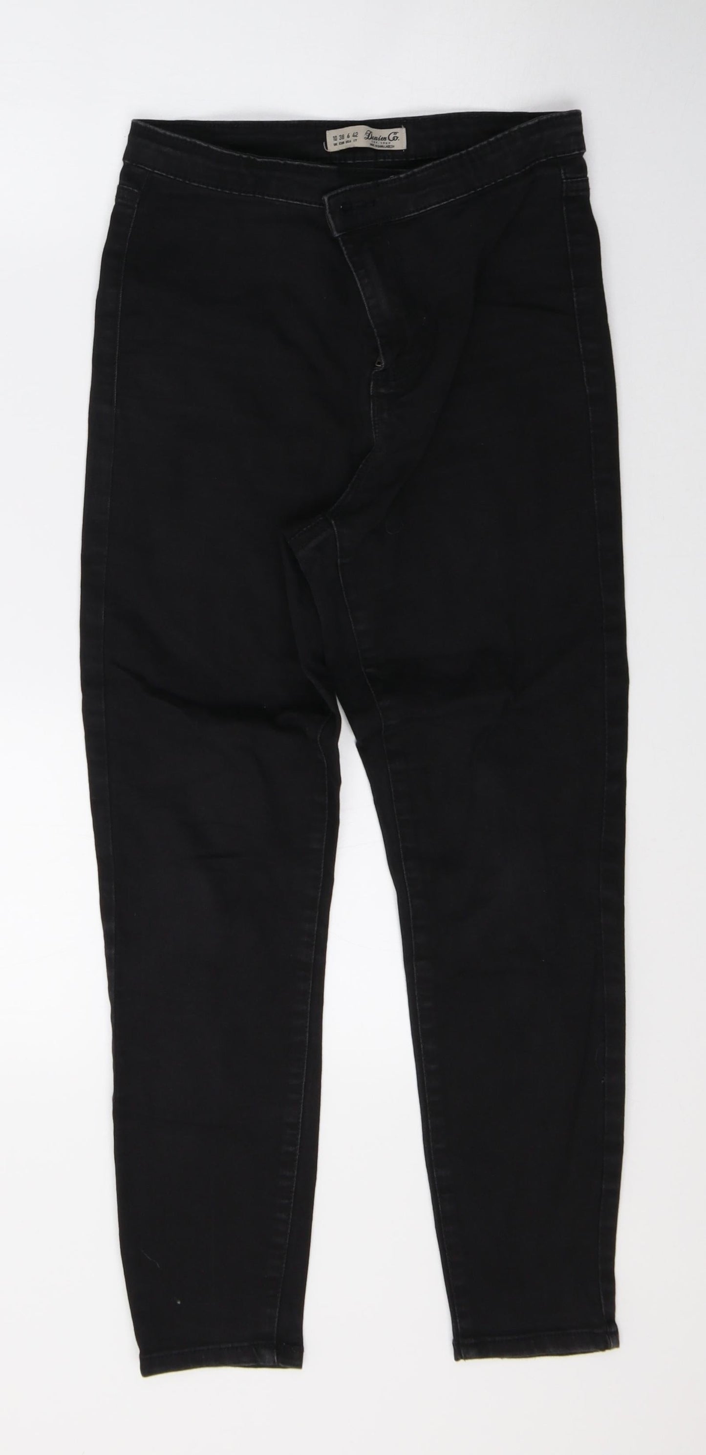 Denim & Co. Womens Black  Denim Skinny Jeans Size 10 L26 in