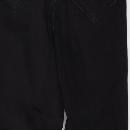 Denim & Co. Womens Black  Denim Skinny Jeans Size 10 L26 in