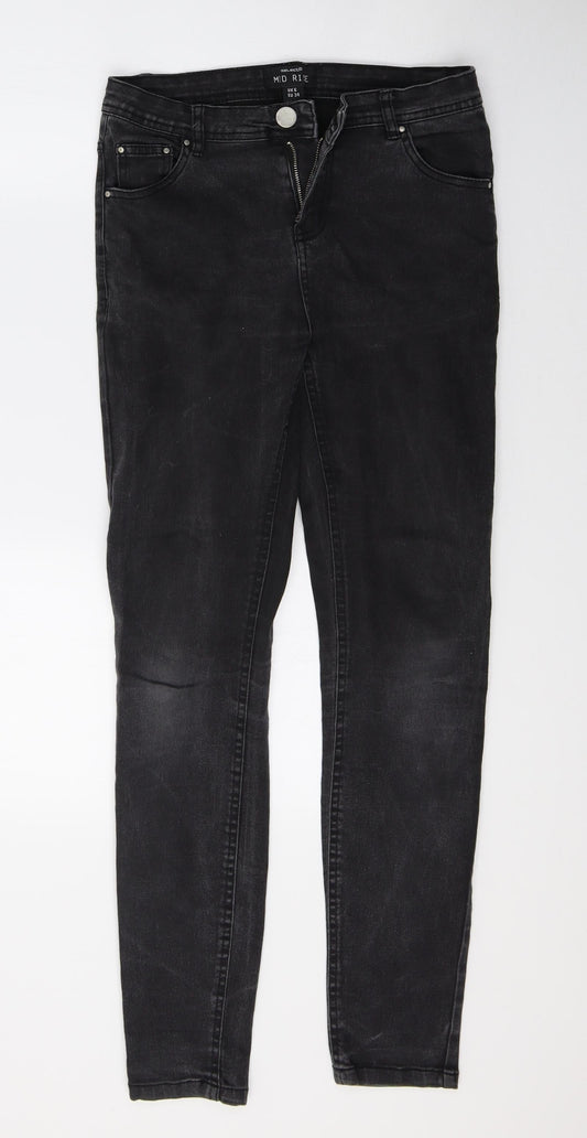 Select Womens Black  Denim Skinny Jeans Size 6 L29 in