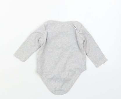 Tesco Girls Grey   Babygrow One-Piece Size 3-6 Months  - Disney