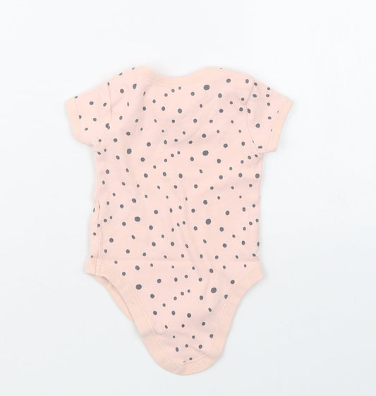 Matalan Girls Pink Geometric  Babygrow One-Piece Size 3-6 Months