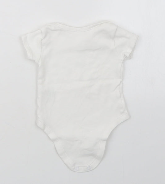 Matalan Baby White   Babygrow One-Piece Size 3-6 Months