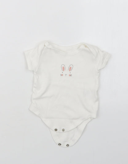 Matalan Girls White   Babygrow One-Piece Size 3-6 Months