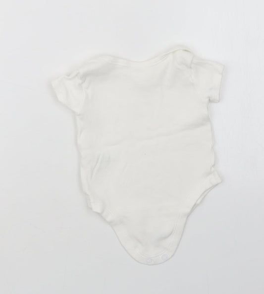 Matalan Girls White   Babygrow One-Piece Size 3-6 Months