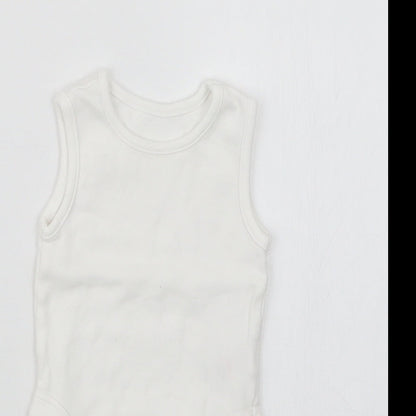 George Baby White   Babygrow One-Piece Size 3-6 Months