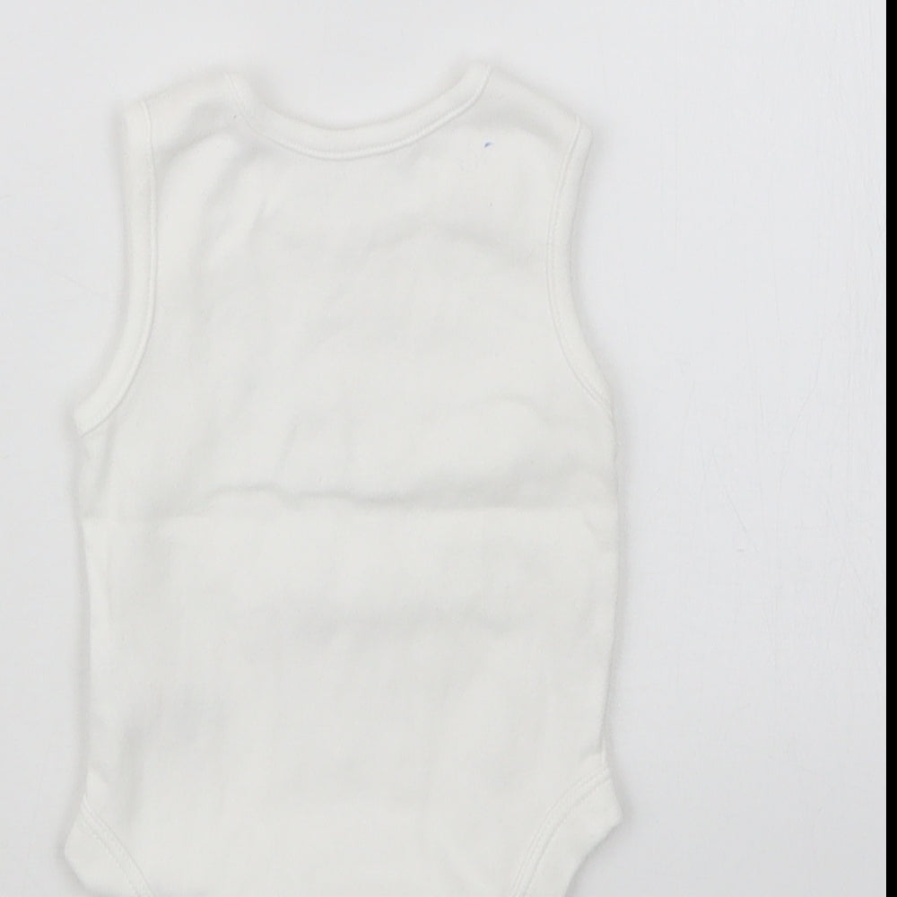 George Baby White   Babygrow One-Piece Size 3-6 Months