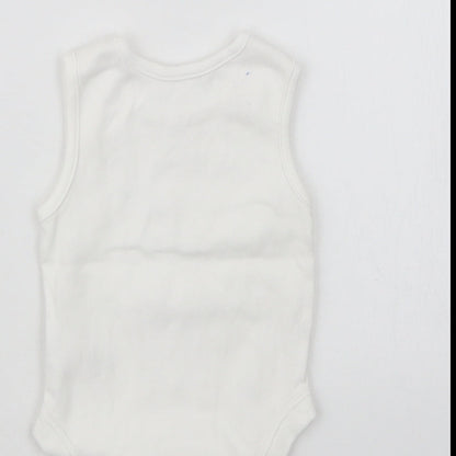 George Baby White   Babygrow One-Piece Size 3-6 Months
