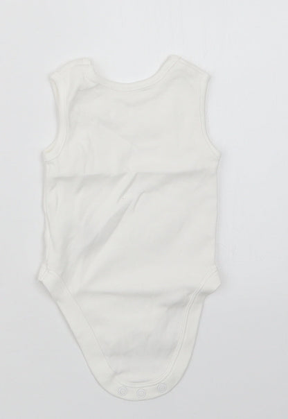 George Baby White   Babygrow One-Piece Size 3-6 Months